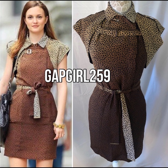 blair waldorf leopard dress